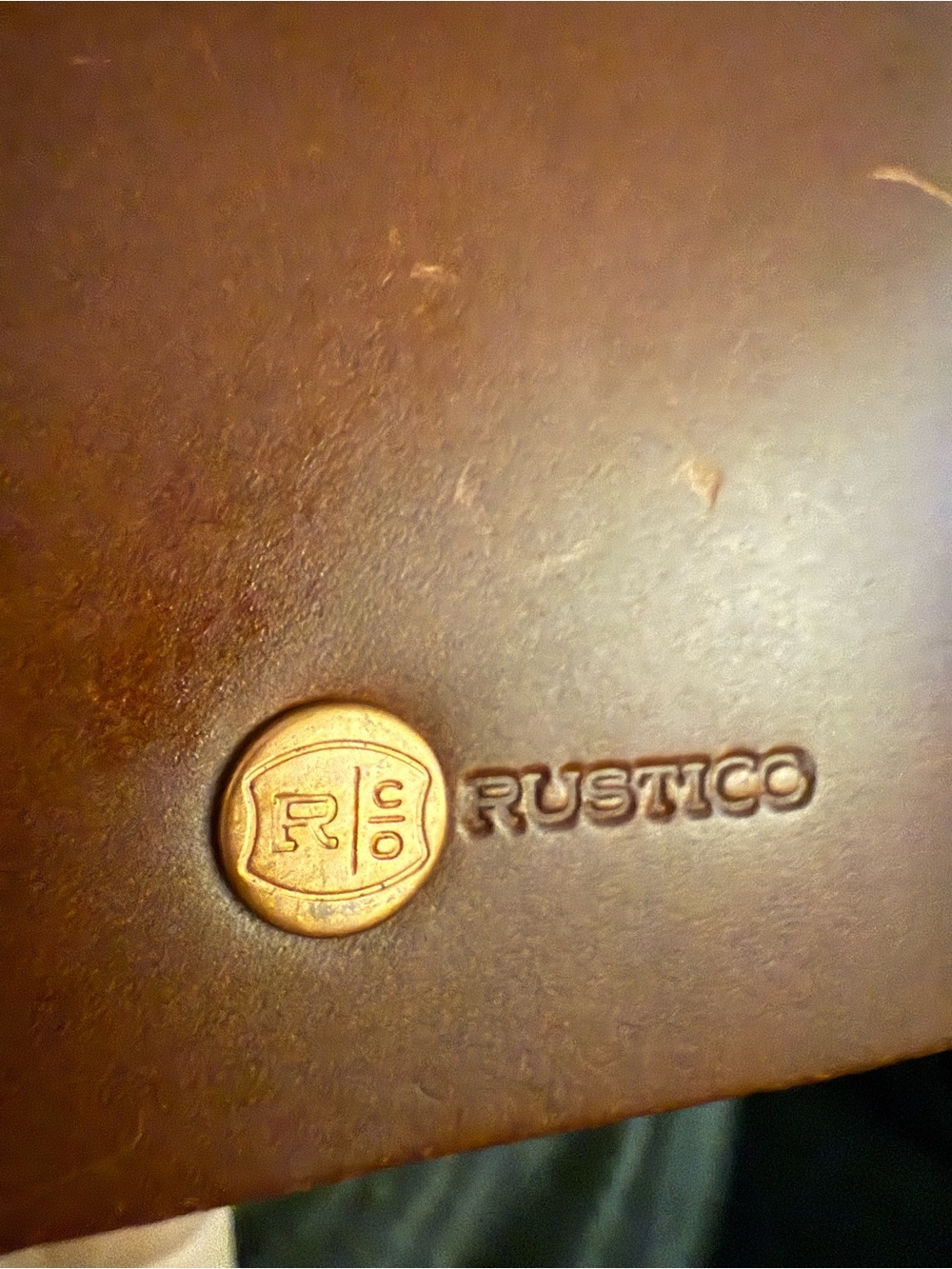 Leather Rustico Golf Log Book with Pocket - Picture 2 of 10